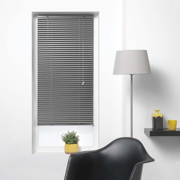 Žaliuzės iš metalo tamsiai pilkos spalvos 90x130 cm Venitien – douceur d'intérieur