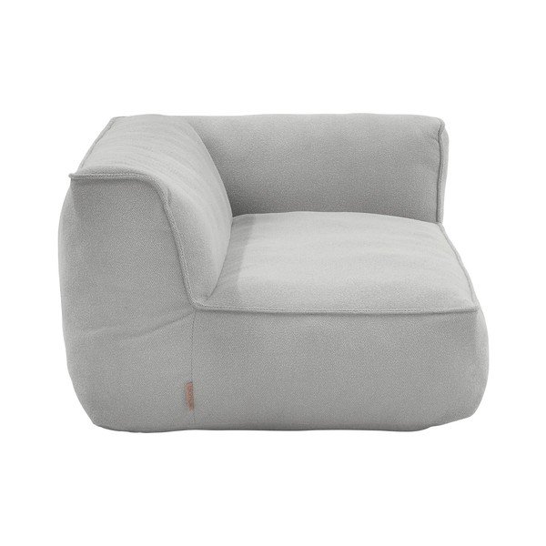 Šviesiai pilkos spalvos modulinė sodo taburetė iš boucle (kintama) Grow – Blomus-image-1