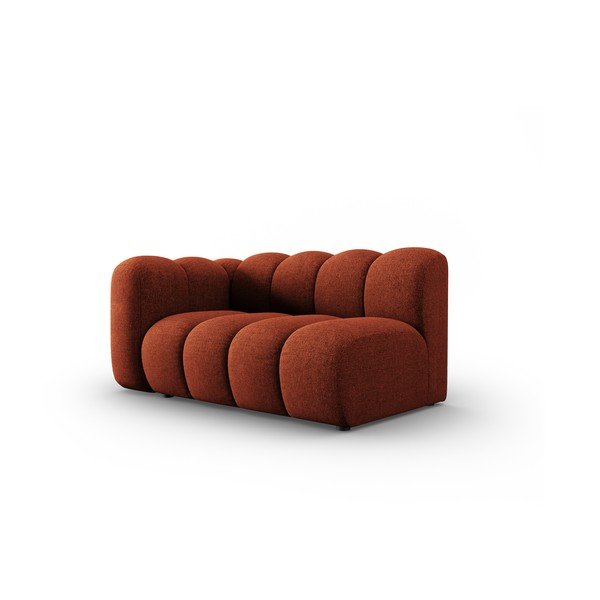 Modulinė sofa raudonos plytų spalvos (su kairiuoju kampu) Lupine – Micadoni Home-image-1