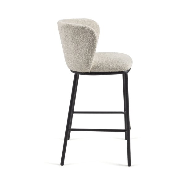 Baro taburetė baltos spalvos (sėdynės aukštis 65 cm) Ciselia – Kave Home-image-3