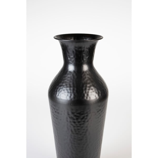 Juodos spalvos iš plieno aukšta vaza (aukštis 49 cm) Dunja – White Label-image-4