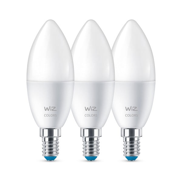 LED lemputės 3 vnt. 5 W E14, – WiZ