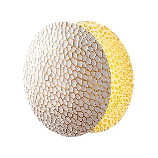 Sieninė lempa baltos spalvos/auksinės spalvos LED ø 21 cm Yosma – Opviq lights-image-4