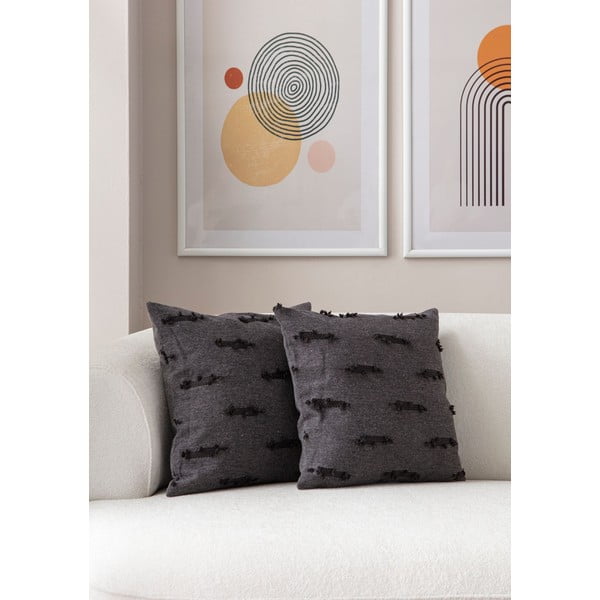 Dekoratyviniai pagalvių užvalkalai 2 vnt. 43x43 cm Tuffet – Mioli Decor-image-2