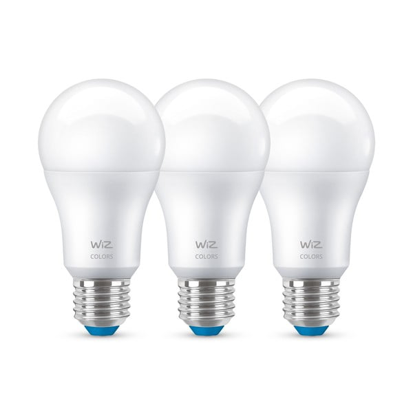 LED lemputės 3 vnt. 9 W E27, – WiZ