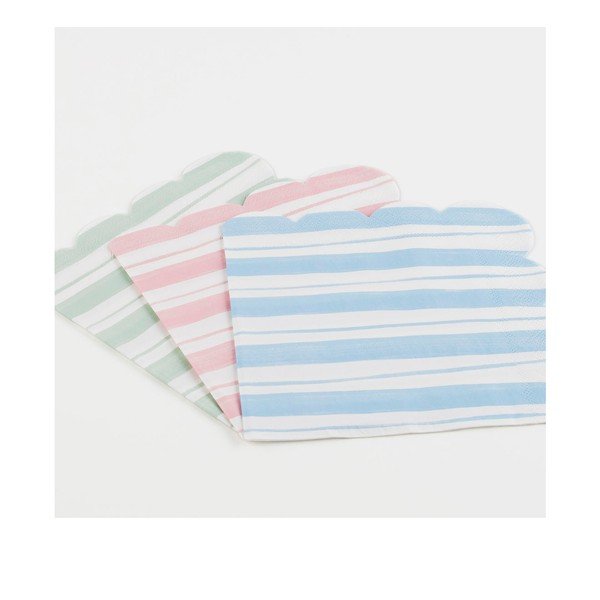 Iš popieriaus servetėlės 16 vnt. Ticking Stripe – Meri Meri-image-1
