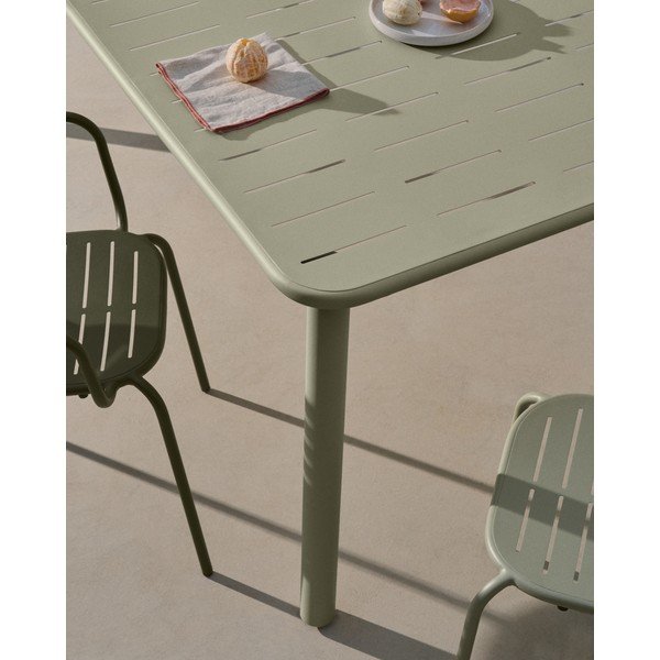 Iš plieno sodo valgomojo stalas 90x180 cm Brai – Kave Home-image-3