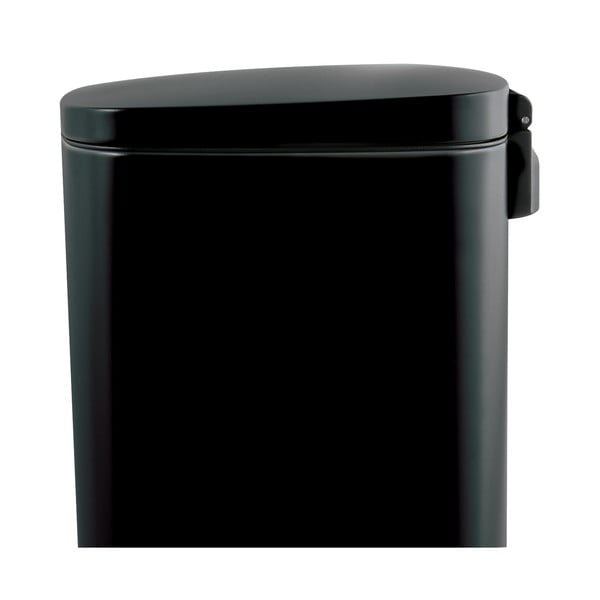 Matinės juodos spalvos iš plieno šiukšliadėžė su pedalu 50 l   Akira – Spirella-image-4