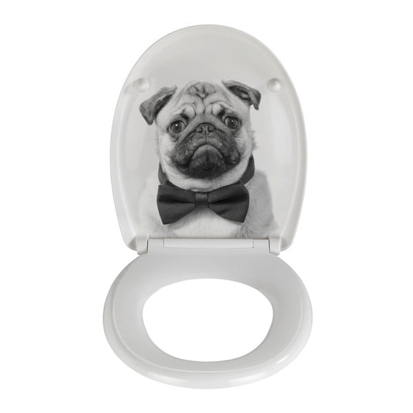 Lengvai užsidaranti klozeto sėdynė Wenko Pugy, 45 x 38 cm-image-2