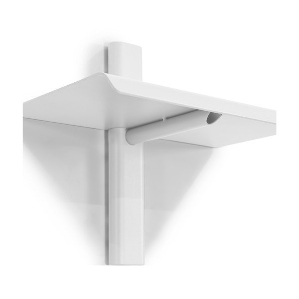 Baltos spalvos iš metalo sieninė lentyna 28 cm Hola – Spinder Design-image-2