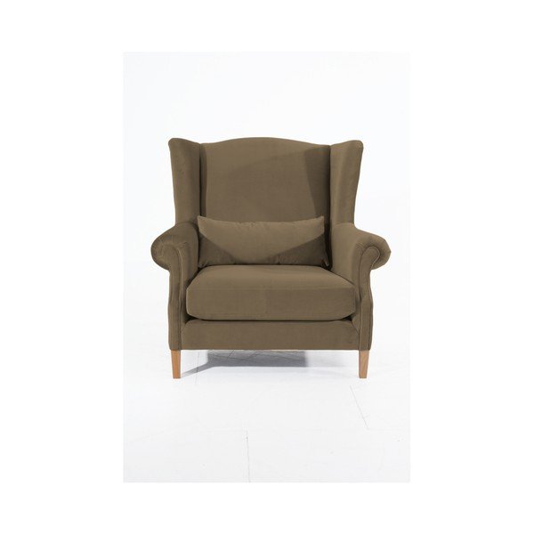 Smėlio spalvos aksominis fotelis "Max Winzer Harvey Velvet-image-1