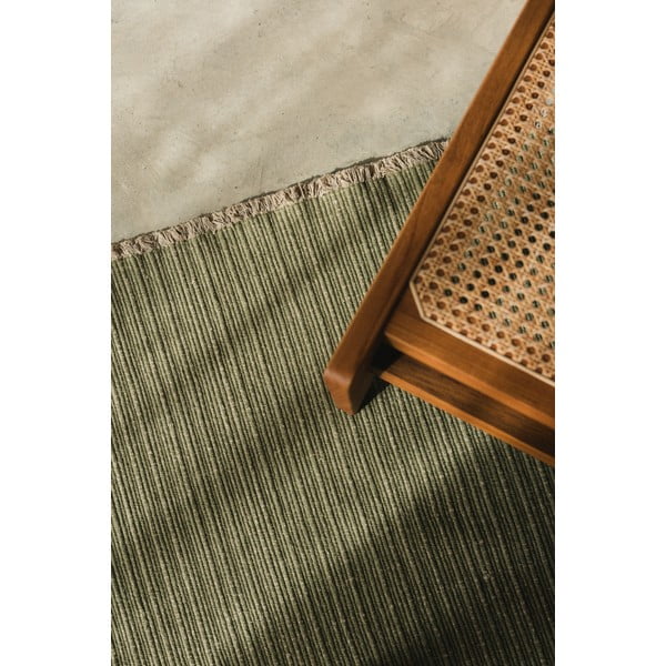 Rankų darbo khaki spalvos iš medvilnės kilimas 200x300 cm Handloom – Lorena Canals-image-4