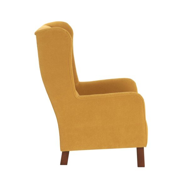 Geltonas fotelis Max Winzer Bruno Velor-image-1
