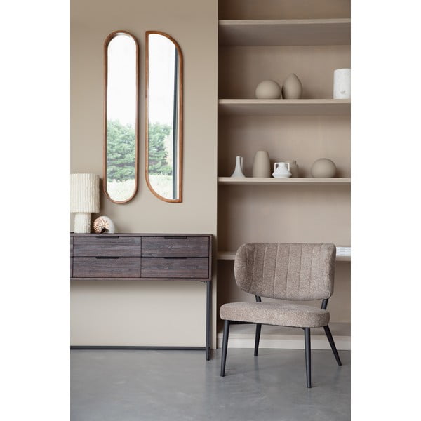 Sieninis veidrodis su medžio masyvo rėmu 24x120 cm Nyko – White Label-image-1