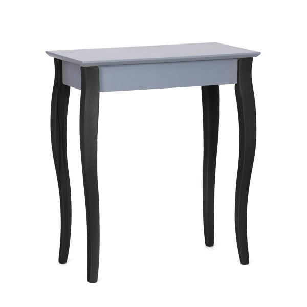 Tamsiai pilkas konsolinis staliukas juodomis kojomis "Ragaba Lilo", plotis 65 cm