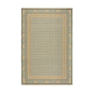 Iš džiuto mišinio kilimas žalios spalvos 200x290 cm Mara Jute Border – Flair Rugs
