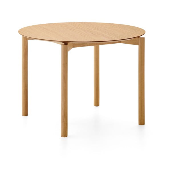 Apvalios formos valgomojo stalas iš uosio ø 110 cm Indara – Kave Home