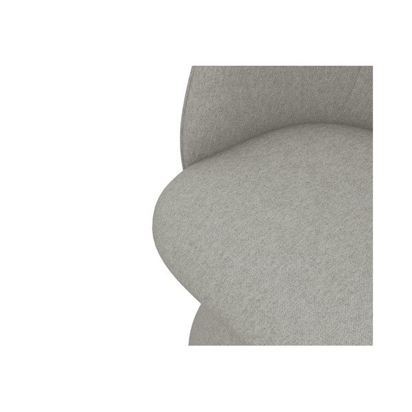 Šviesiai pilkos spalvos iš audinio valgomojo kėdė Maia – Makamii-image-4