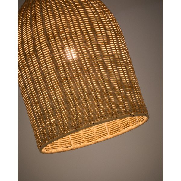 Natūralios spalvos šviestuvo gaubtas ø 25 cm Druciana – Kave Home-image-1