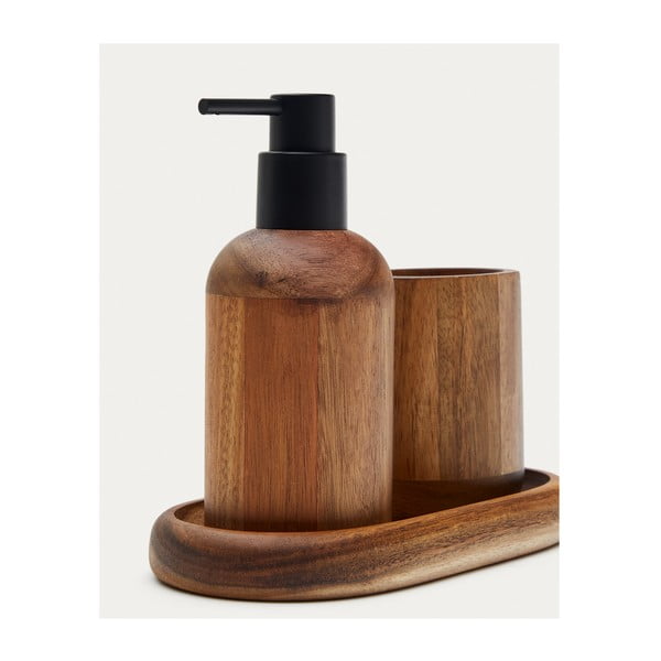 Natūralios spalvos iš medienos dantų šepetėlio indas Senda – Kave Home-image-2