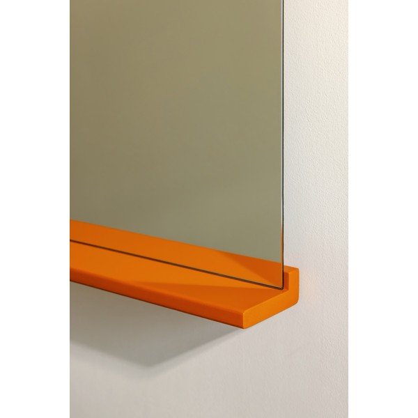 Sieninis veidrodis su lentyna su medžio masyvo rėmu 50x75 cm Lun – noo.ma-image-3