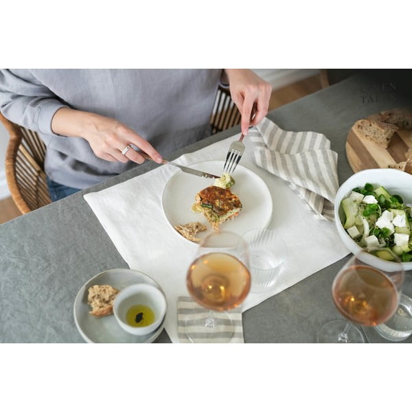 Iš lino virtuvės rankšluostis 45x65 cm Natural White Stripes – Linen Tales-image-2