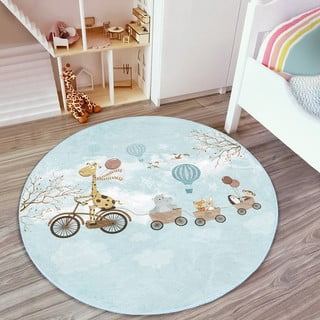 Vaikiškas kilimas šviesiai mėlynos spalvos ø 120 cm Comfort – Mila Home