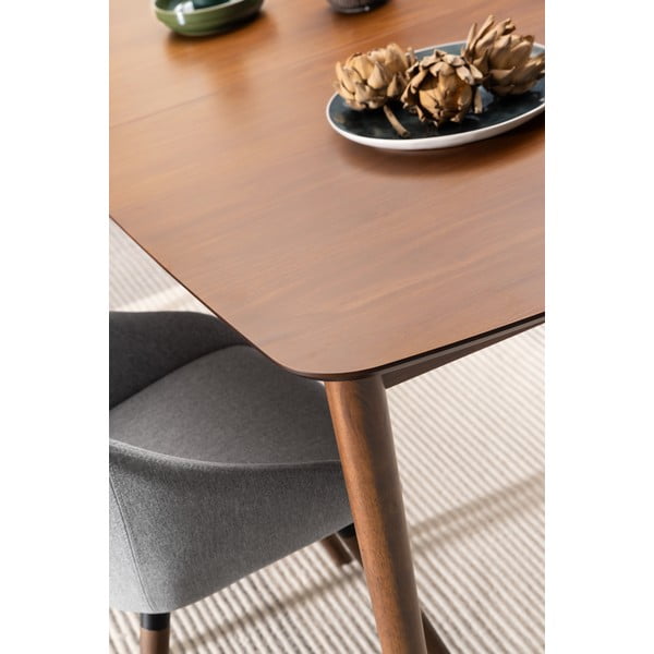 Prailginamas valgomojo stalas su papildomu stalviršiu iš riešutmedžio 90x180 cm Montreux – Actona-image-1