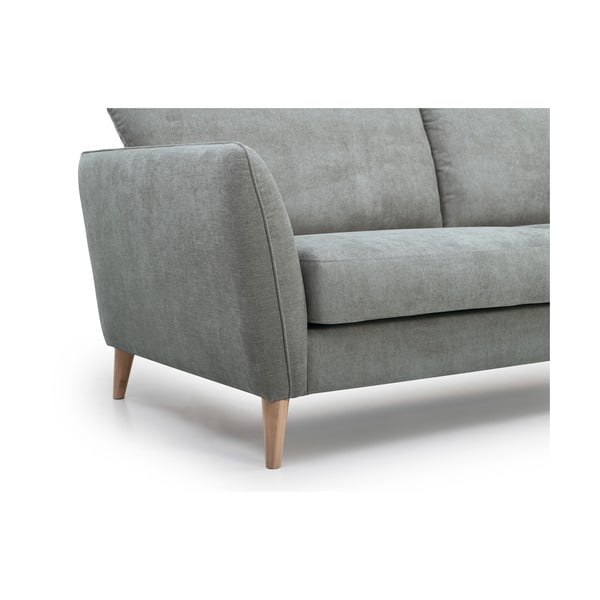Šviesiai pilka kampinė sofa Scandic Paris, kairysis kampas, 278 cm-image-1