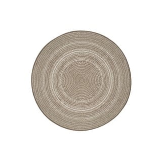 Smėlio spalvos lauko kilimas Universal Silvana Rutto, ⌀ 120 cm