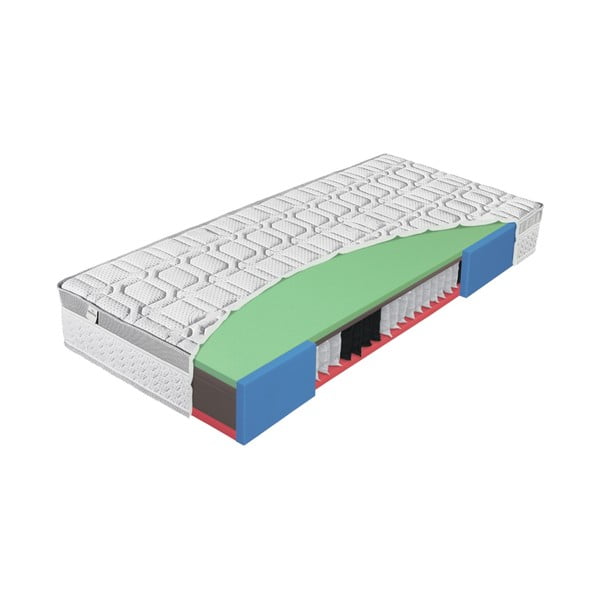 Vidutinio kietumo čiužinys su spyruoklėmis 140x200 cm Greengel Senior – Materasso-image-1