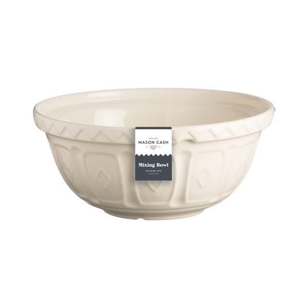 Baltos spalvos/smėlio spalvos iš akmens masės dubuo ø 24 cm Colour Mix – Mason Cash-image-1