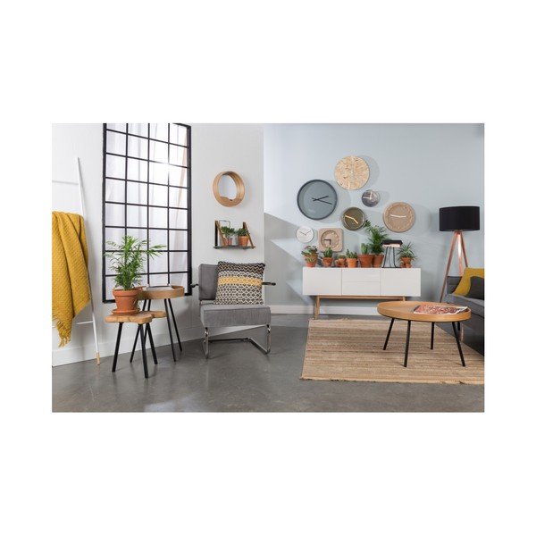 Baltas marmurinis sieninis laikrodis Zuiver-image-4