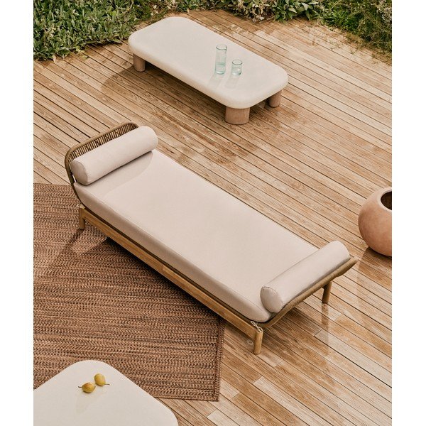 Sodo kavos staliukas su betoniniu stalviršiu 70x140 cm Labra – Kave Home-image-2