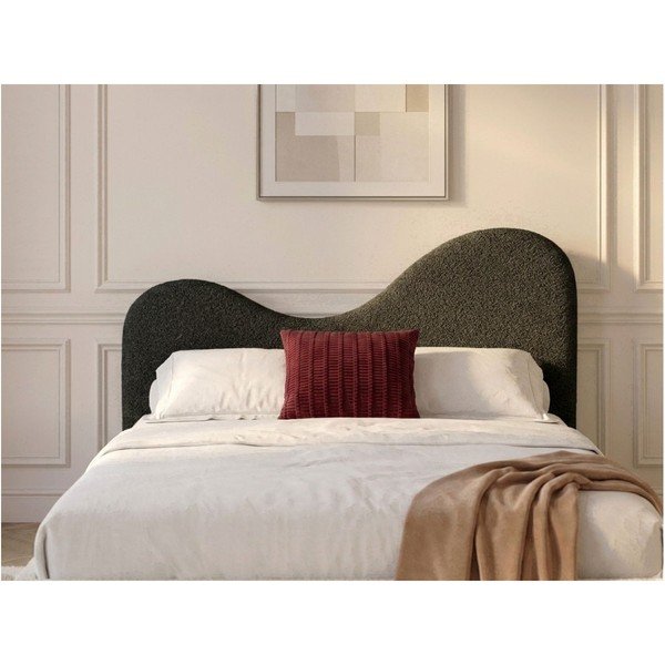 Žalios spalvos iš audinio dvigulė lova audiniu dengta su lovos grotelėmis 180x200 cm Celina – Bobochic Paris-image-2