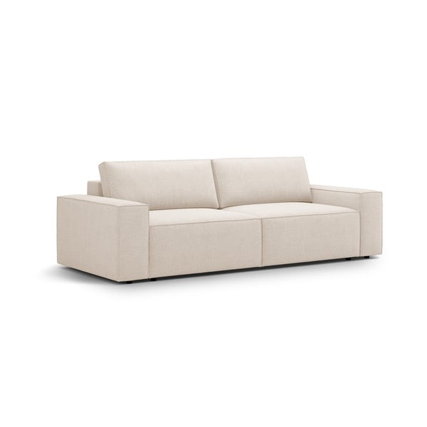 Iš boucle sulankstoma sofa smėlio spalvos 247 cm Jodie – Micadoni Home-image-2