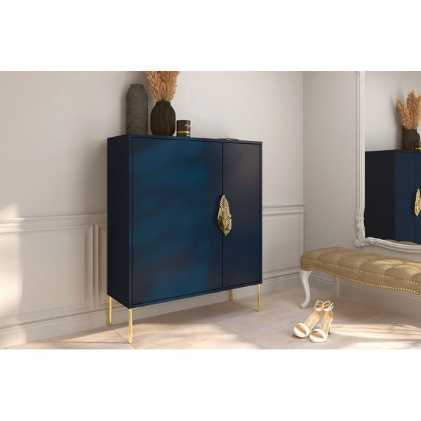 Tamsiai mėlyna batų lentyna Skandica Merlin-image-1