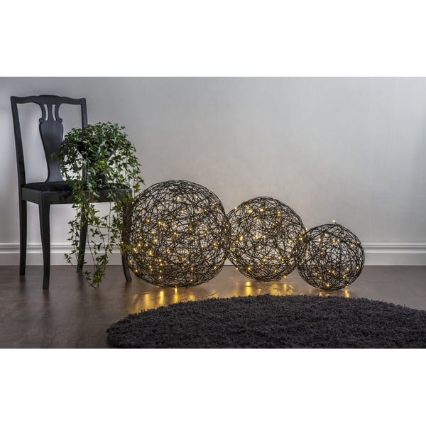 Star Trading Tamsus Trassel nerūdijančio plieno LED lauko šviesos dekoracijos, 100 žibintų-image-1