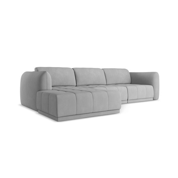 Šviesiai pilkos spalvos kampinė sofa (su kairiuoju kampu) Hoku – Makamii-image-3