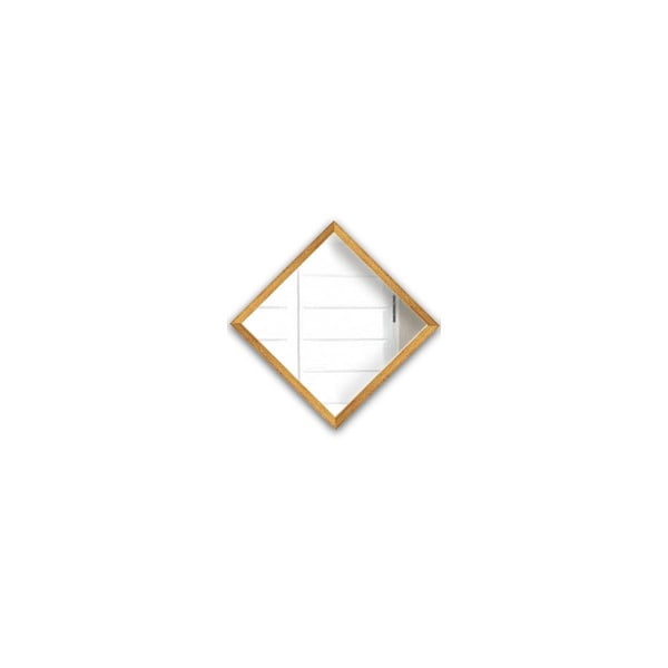 3 sieninių veidrodžių su aukso spalvos rėmais rinkinys Oyo Concept Luna, 24 x 24 cm