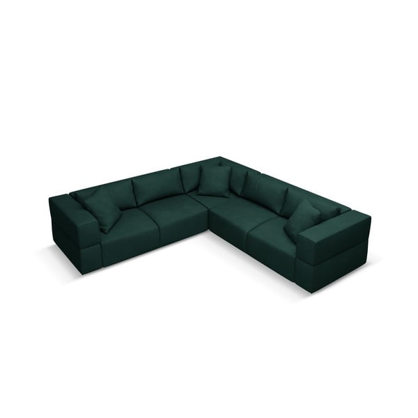 Kampinė sofa žalios spalvos (kintama) Esther – Milo Casa