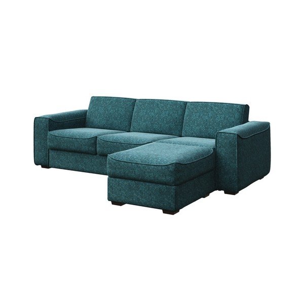 Mėlyna turkio spalvos sofa-lova su keičiamu gultuvu MESONICA Munro, 288 cm-image-2