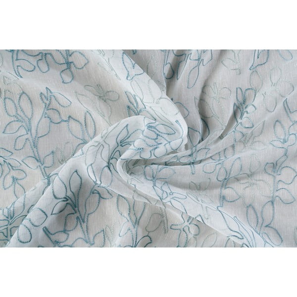 Permatoma užuolaida baltos spalvos/mėlynos spalvos 300x260 cm Urma – Mendola Fabrics