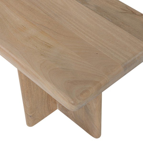Šviesios natūralios spalvos iš mango masyvo konsolinis staliukas 40x80 cm Ato – WOOOD-image-4