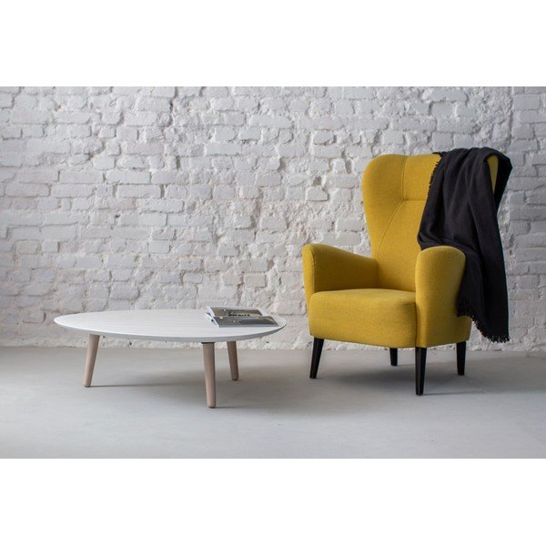 Baltas uosio medienos kavos staliukas Ragaba Contrast Pick-image-3