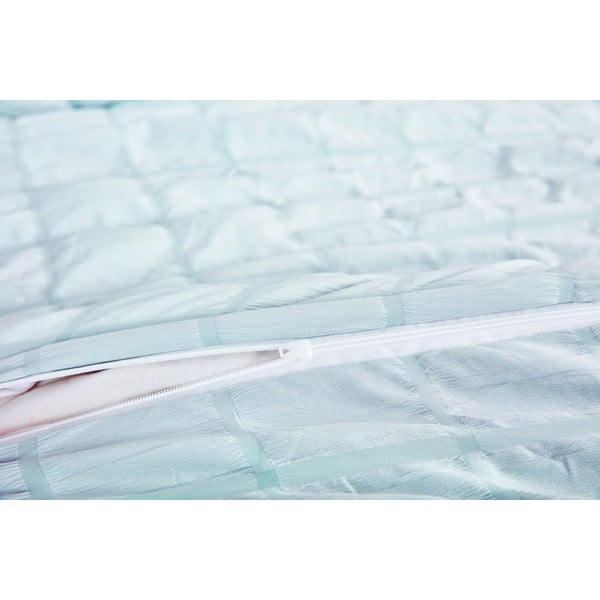 Iš banguotos tekstūros viengulė patalynė šviesiai pilkos spalvos 140x200 cm Naomi – My House-image-2