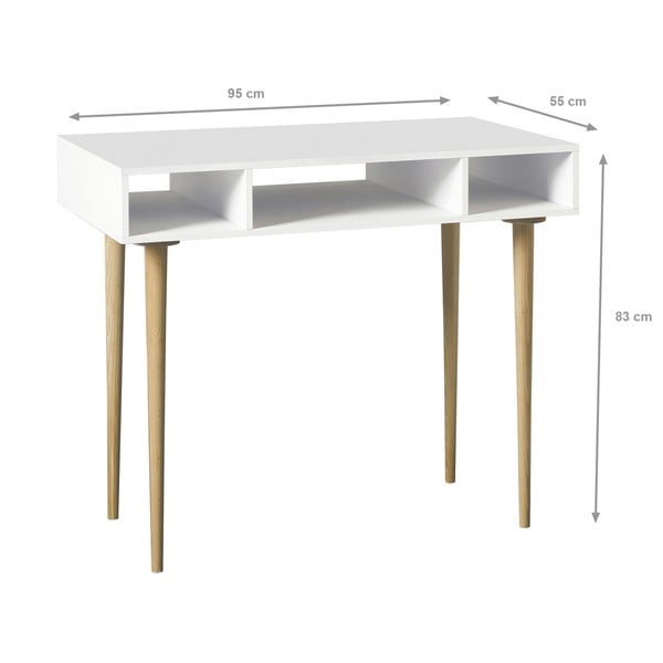 Baltas darbo stalas "Evergreen House Compa-image-1