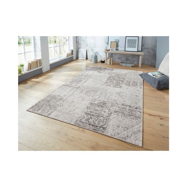 Pilkos ir kreminės spalvos kilimas Elle Decor Pleasure Denain, 80 x 150 cm-image-4