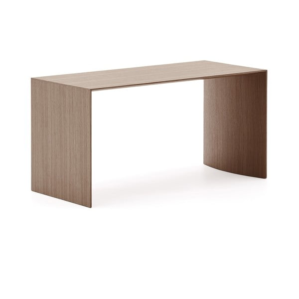 Tamsios natūralios spalvos kavos staliukas iš riešutmedžio 45x90 cm Litto – Kave Home