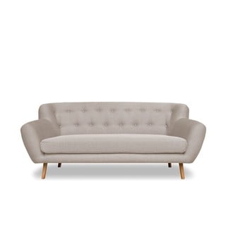 Pilkos ir smėlio spalvos sofa Cosmopolitan design London, 192 cm